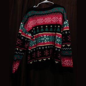 Holiday Time Sparkly Ugly Christmas Sweater